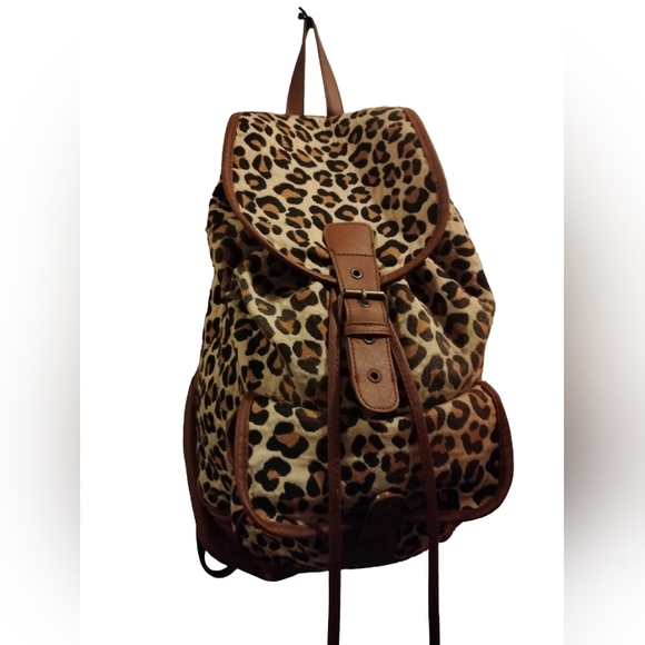 Leopard print back pack - Picture 4 of 6